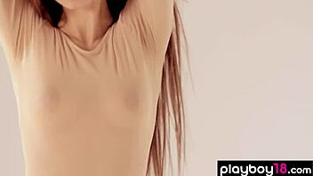 petite latvian brunette ilvy kokomo strips naked ballet practice