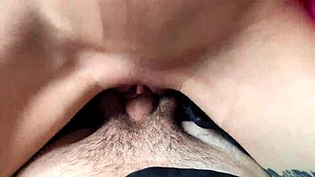 Skinny classmate in pink dress takes deep doggystyle pounding pov