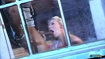 a cute small titted blondie 🍑 gets her ass jackhammered by bbc 😍💦 interracial cowgirl ride