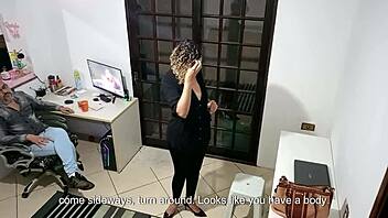 innocent dancer casting turns into office creampie blackmail fuck