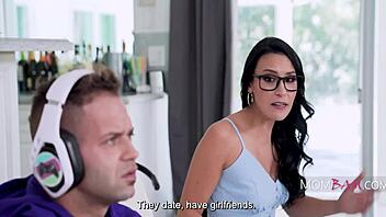 hot milf ignites shy guy's drive with pussy ride