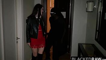 hey she just flirts a bit without boyfriend around on big black cock