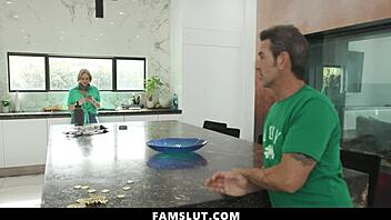 Green outfit fails man pounds woman rough taboo affair