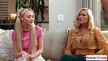 mature women explore licking and fisting young petite pussies intimately