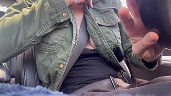 wanna see this italian milf artemisia love's big natural tits bouncing while driving horny?