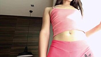 Slender thai shemale rides huge cock post deep blowjob