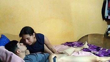 Brunette wakes me for deepthroat facefuck on small tits!