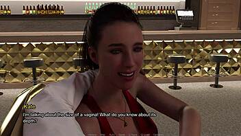 leo spies teacher kate masturbating loses virginity in hentai game