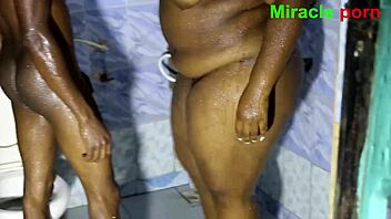 our morning bath turns into ebony bbc doggystyle pounding