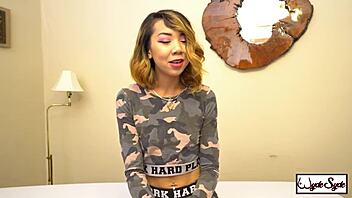 king noire unloads on kimberly chi's hairy trimmed pussy