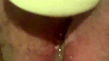 Her massive wet pussy lips drip invitingly close