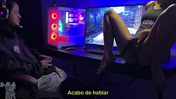 brazilian milf battles spider-man handjob competition wild