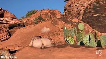 secret anal fingering thrill hidden in outdoor breeze