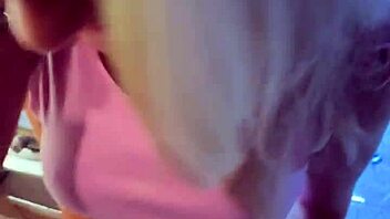 Sexy Alice Swallows Huge Kitchen Cumload Deep