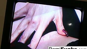 Romi Rain Packs Pussy with Panties Then Licks Them Clean