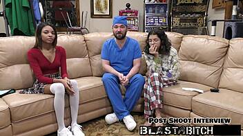 hey solana's pussy creampied twice hard pov face fuck moaning backstage