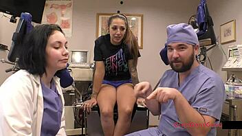 stefania mafras spreads tanned tits in latex nurse physical