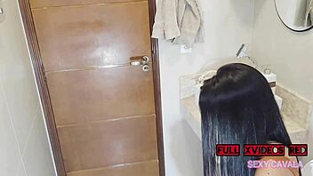 he fucked me hard in family party bathroom i gagged on his cock swallowing cum