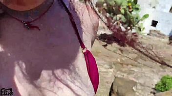 italian wife fucked hard behind olive tree with dirty talk