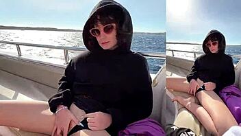 creamy yacht romp with babe's tight pussy pleasures at sea