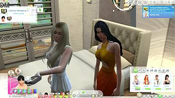 lesbian friends rip clothes for wild scissoring fun