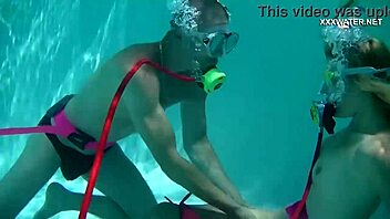 cruz's pool blowjobs unleash cum everywhere underwater