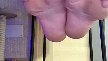 dirty teen slut in leggings fingers her wet pussy in shower fetish