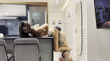 my ass got so wet then he thrust his cock deep inside deliciously