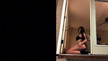 thick white college girl bends over for unreal big cock doggystyle