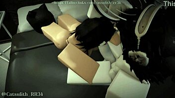 caught my busty friend stroking in bed, time to teach her!