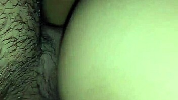 close-up view of mature hairy woman in bedroom