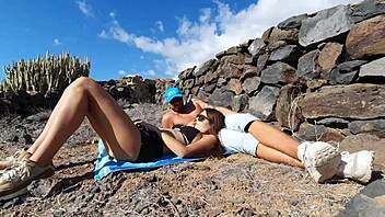 yoya grey risky outdoor vacation doggystyle with cute brunette teen