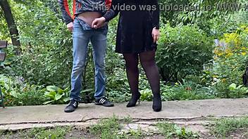 Curvy BBW Flashes Huge Tits in Pantyhose for Perverts