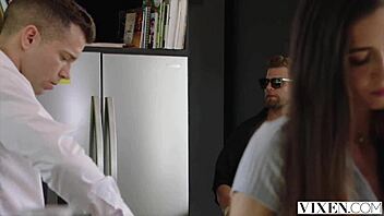 sandra and selva's outdoor ffm threesome with deepthroat and riding