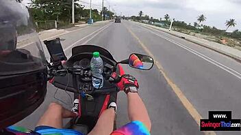 asian teen sneaks big european cock after day out intriguing homemade pov