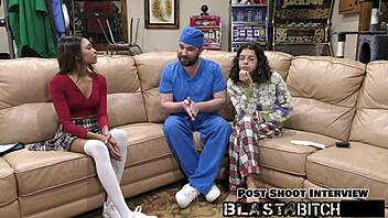 hey solana's pussy creampied twice hard pov face fuck moaning backstage