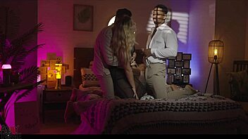 French Blonde Teen Craves Argentinian Cuban Cocks in 3some!