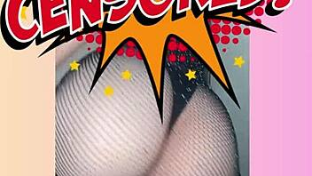 Stunning Redhead Megan Fires Up Sheer Strip Tease Seduction