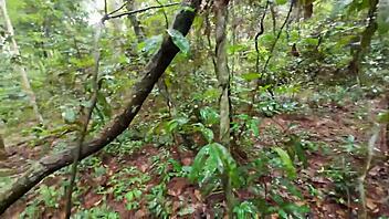 amateur thai couple creampies in forest public nature fuck