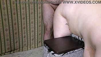 husband watches best friend bareback creampie his wife's shaved pussy