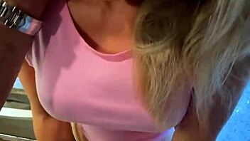 Sexy Alice Swallows Huge Kitchen Cumload Deep