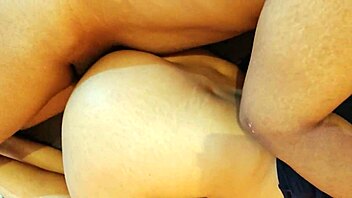 Hot curvy girlfriend grabs cucumber for wild bedroom pussy masturbation close-up