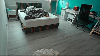 Blinded milf begs don't cum inside during rough pounding