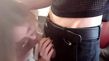 cosplay babe rides cock outdoors with sloppy blowjob 😈🍑