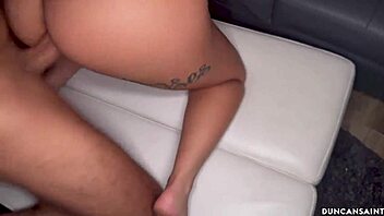 Kali Roses Rides Duncan Saint's Huge Muscular Cock