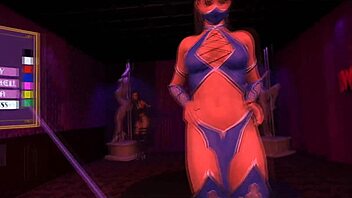kitana deepthroats cock then rides hard in purple dream vr club 🎮💦