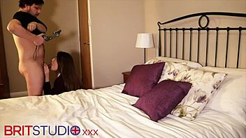 british college teen in lingerie sucks cock and fucks hard