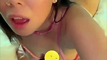 Curvy Asian Rides Face Then Big Cock Cowgirl Creampie