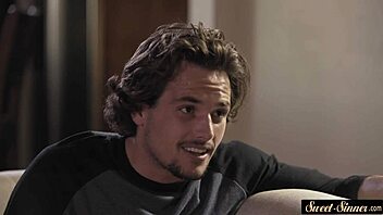 stepteen sucks dick craving huge cock screw in taboo fantasy