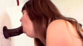 Brunette Emma Ash Devours Prince Yahshua's Huge Cock at Gloryhole